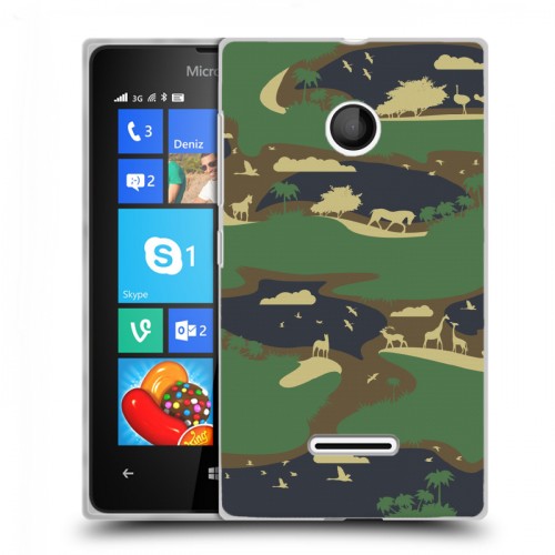 Дизайнерский пластиковый чехол для Microsoft Lumia 435 Камуфляжи