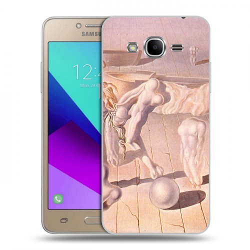 Дизайнерский силиконовый с усиленными углами чехол для Samsung Galaxy J2 Prime