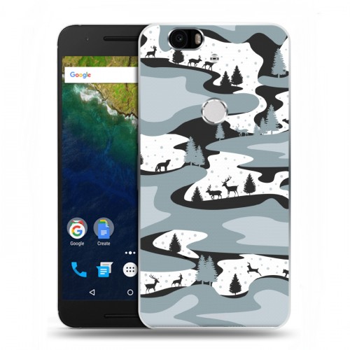 Дизайнерский силиконовый чехол для Google Huawei Nexus 6P Камуфляжи