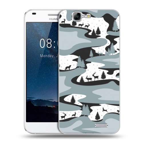 Дизайнерский пластиковый чехол для Huawei Ascend G7 Камуфляжи