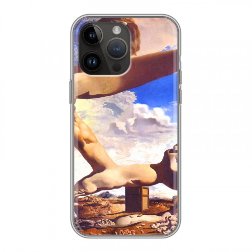 Дизайнерский силиконовый с усиленными углами чехол для Iphone 14 Pro Max