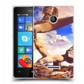 Дизайнерский пластиковый чехол для Microsoft Lumia 435