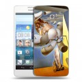 Дизайнерский пластиковый чехол для Huawei Ascend D2