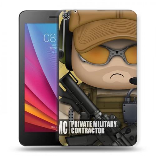 Дизайнерский силиконовый чехол для Huawei MediaPad T3 7 Армейцы мультяшки