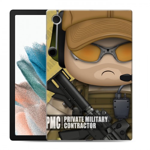 Дизайнерский силиконовый чехол для Samsung Galaxy Tab A8 10.5 (2021) Армейцы мультяшки