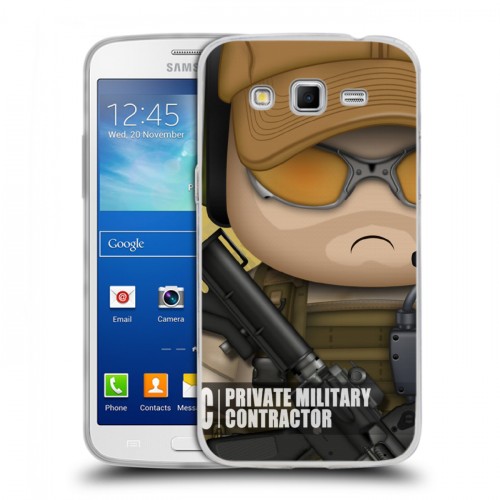 Дизайнерский пластиковый чехол для Samsung Galaxy Grand 2 Армейцы мультяшки