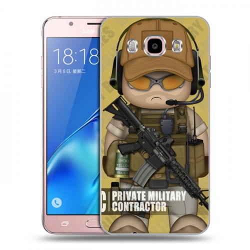 Дизайнерский силиконовый с усиленными углами чехол для Samsung Galaxy J5 (2016) Армейцы мультяшки