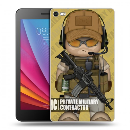 Дизайнерский силиконовый чехол для Huawei MediaPad T2 7.0 Pro Армейцы мультяшки