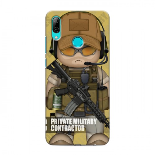 Дизайнерский пластиковый чехол для Huawei P Smart (2019) Армейцы мультяшки