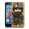 Дизайнерский силиконовый чехол для Microsoft Lumia 640 Армейцы мультяшки