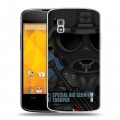 Дизайнерский пластиковый чехол для LG Google Nexus 4 Армейцы мультяшки