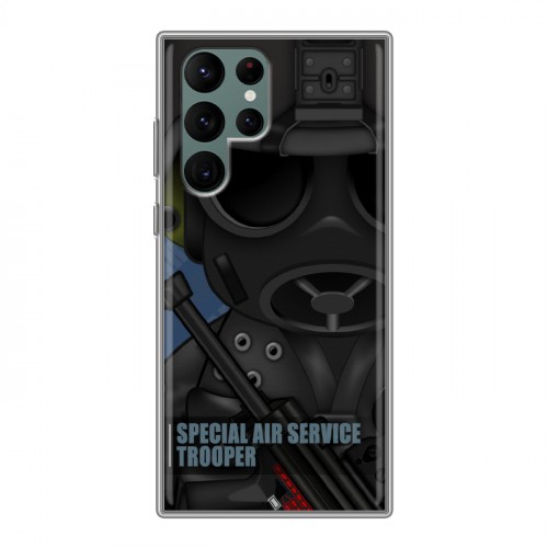 Дизайнерский пластиковый чехол для Samsung Galaxy S22 Ultra Армейцы мультяшки