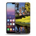 Дизайнерский силиконовый с усиленными углами чехол для Huawei P20 Pro