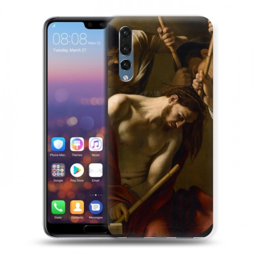 Дизайнерский силиконовый с усиленными углами чехол для Huawei P20 Pro