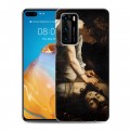 Дизайнерский силиконовый с усиленными углами чехол для Huawei P40