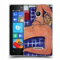 Дизайнерский пластиковый чехол для Microsoft Lumia 435