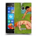 Дизайнерский пластиковый чехол для Microsoft Lumia 435