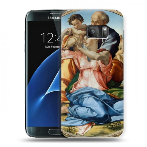 Дизайнерский силиконовый с усиленными углами чехол для Samsung Galaxy S7