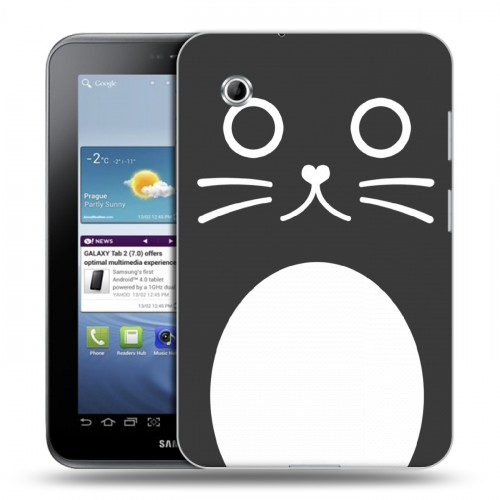 Дизайнерский силиконовый чехол для Samsung Galaxy Tab 2 7.0 Эмоциональные морды