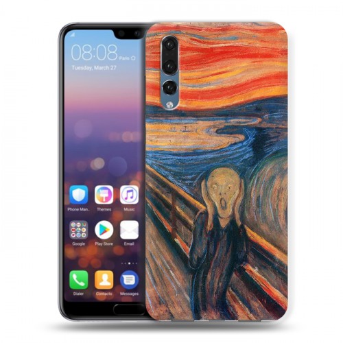 Дизайнерский силиконовый с усиленными углами чехол для Huawei P20 Pro