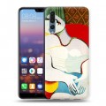 Дизайнерский силиконовый с усиленными углами чехол для Huawei P20 Pro