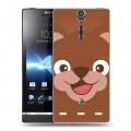 Дизайнерский пластиковый чехол для Sony Xperia S Эмоциональные морды