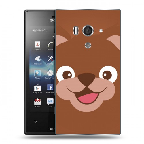 Дизайнерский пластиковый чехол для Sony Xperia acro S Эмоциональные морды