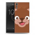 Дизайнерский пластиковый чехол для Sony Xperia XZs Эмоциональные морды