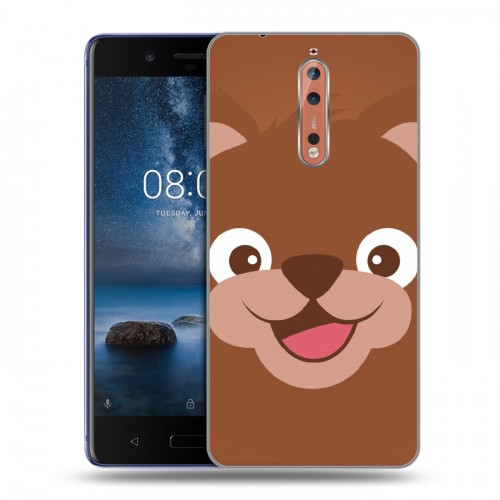 Дизайнерский пластиковый чехол для Nokia 8 Эмоциональные морды