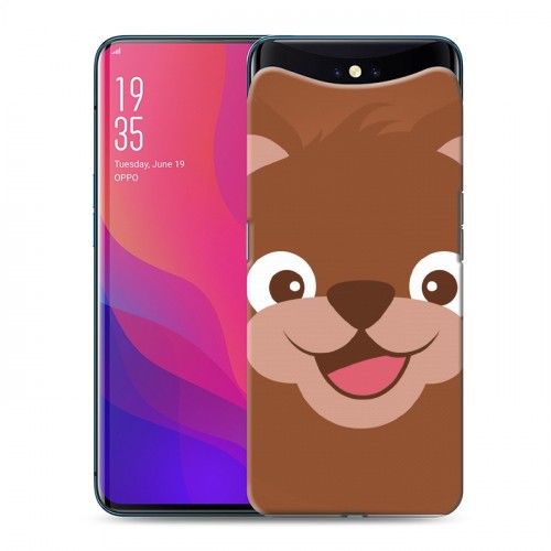 Дизайнерский силиконовый чехол для OPPO Find X Эмоциональные морды