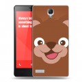 Дизайнерский силиконовый чехол для Xiaomi RedMi Note Эмоциональные морды