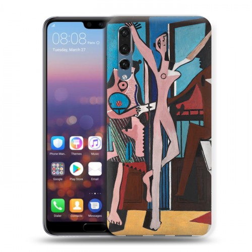 Дизайнерский силиконовый с усиленными углами чехол для Huawei P20 Pro