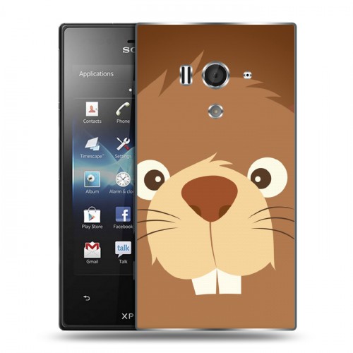 Дизайнерский пластиковый чехол для Sony Xperia acro S Эмоциональные морды