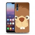 Дизайнерский силиконовый с усиленными углами чехол для Huawei P20 Pro Эмоциональные морды