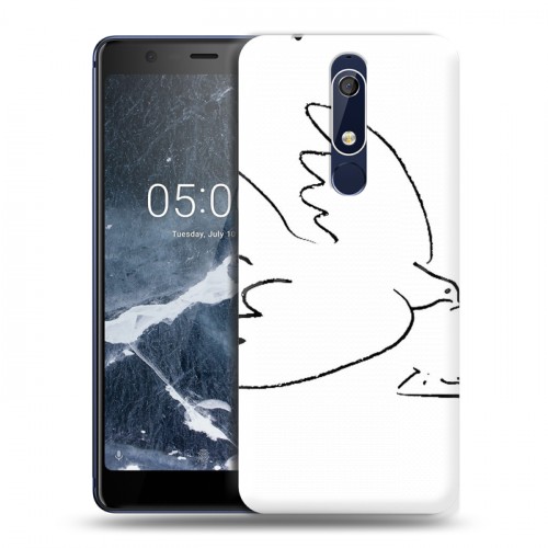 Дизайнерский пластиковый чехол для Nokia 5.1