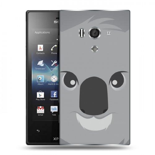 Дизайнерский пластиковый чехол для Sony Xperia acro S Эмоциональные морды