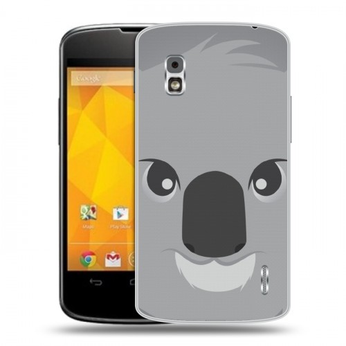 Дизайнерский пластиковый чехол для LG Google Nexus 4 Эмоциональные морды