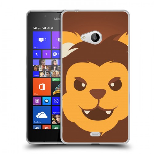 Дизайнерский пластиковый чехол для Microsoft Lumia 540 Эмоциональные морды