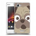 Дизайнерский пластиковый чехол для Sony Xperia L Эмоциональные морды