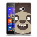 Дизайнерский пластиковый чехол для Microsoft Lumia 540 Эмоциональные морды