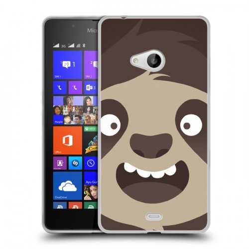 Дизайнерский пластиковый чехол для Microsoft Lumia 540 Эмоциональные морды