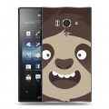 Дизайнерский пластиковый чехол для Sony Xperia acro S Эмоциональные морды