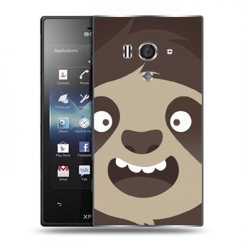 Дизайнерский пластиковый чехол для Sony Xperia acro S Эмоциональные морды