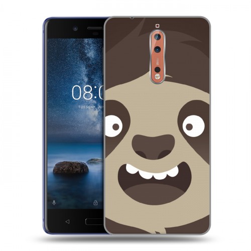 Дизайнерский пластиковый чехол для Nokia 8 Эмоциональные морды