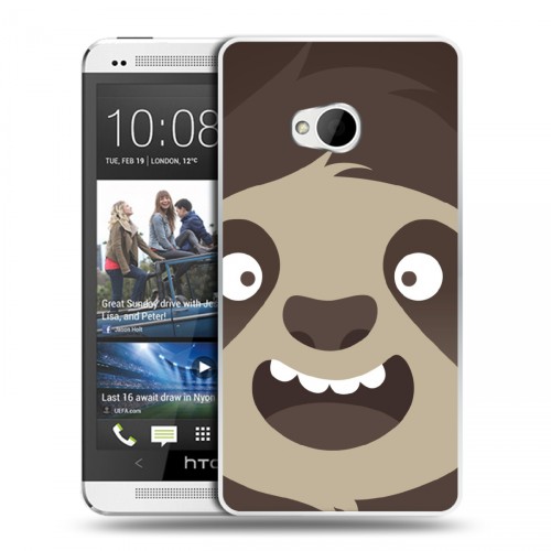 Дизайнерский пластиковый чехол для HTC One (M7) Dual SIM Эмоциональные морды