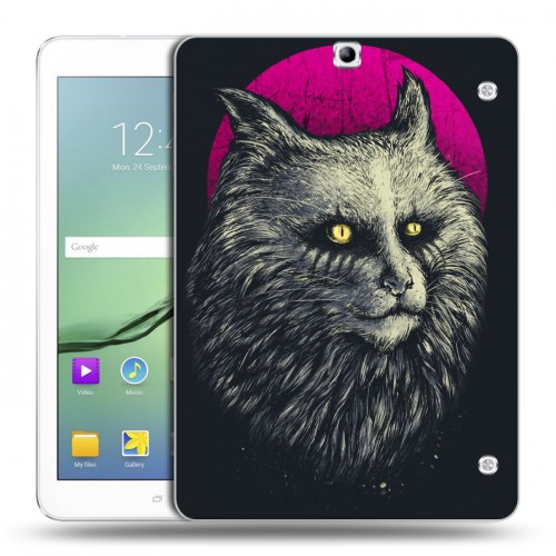 Дизайнерский силиконовый чехол для Samsung Galaxy Tab S2 9.7 Мистические кошки