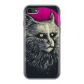 Дизайнерский силиконовый с усиленными углами чехол для Iphone 7 Мистические кошки