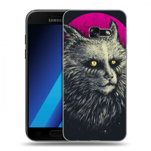 Дизайнерский силиконовый чехол для Samsung Galaxy A7 (2017) Мистические кошки