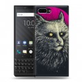 Дизайнерский пластиковый чехол для BlackBerry KEY2 Мистические кошки