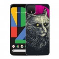 Дизайнерский силиконовый чехол для Google Pixel 4 XL Мистические кошки